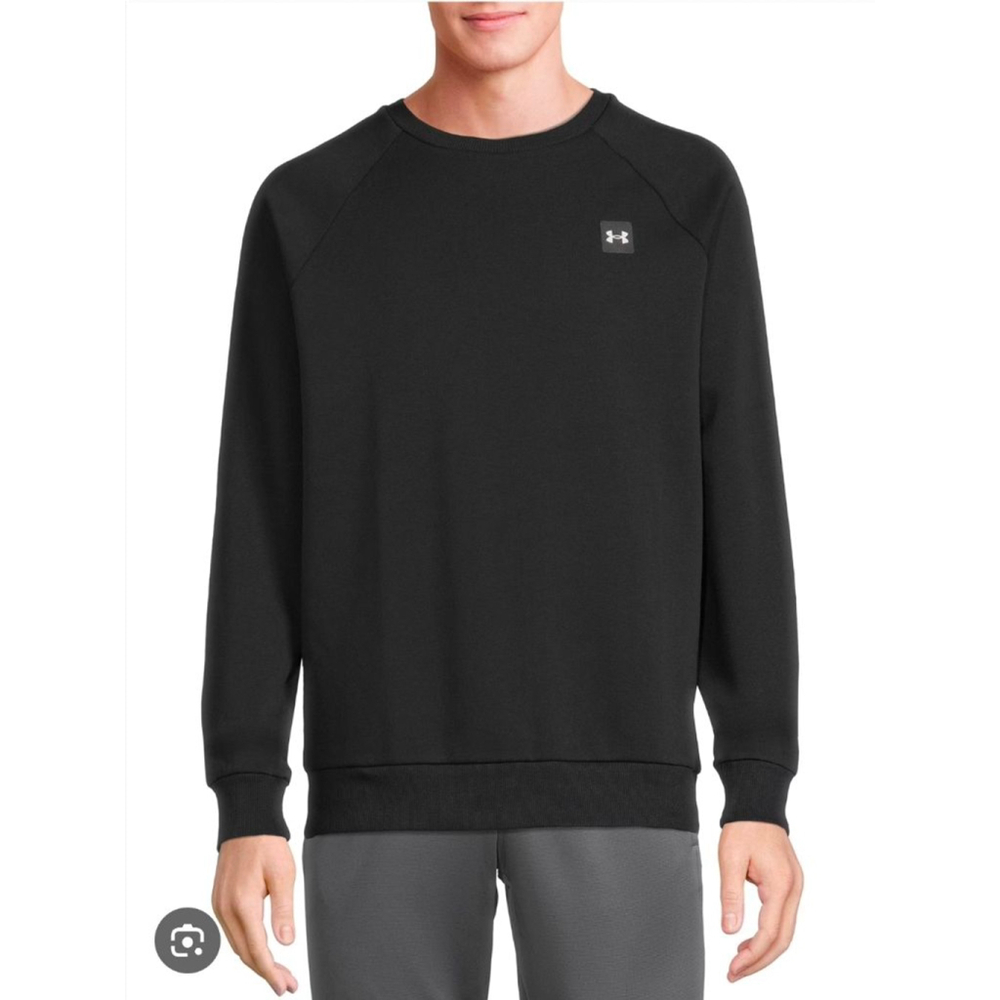 Men's Under Armour Rival Fleece Crew Sweatshirt XXL Black